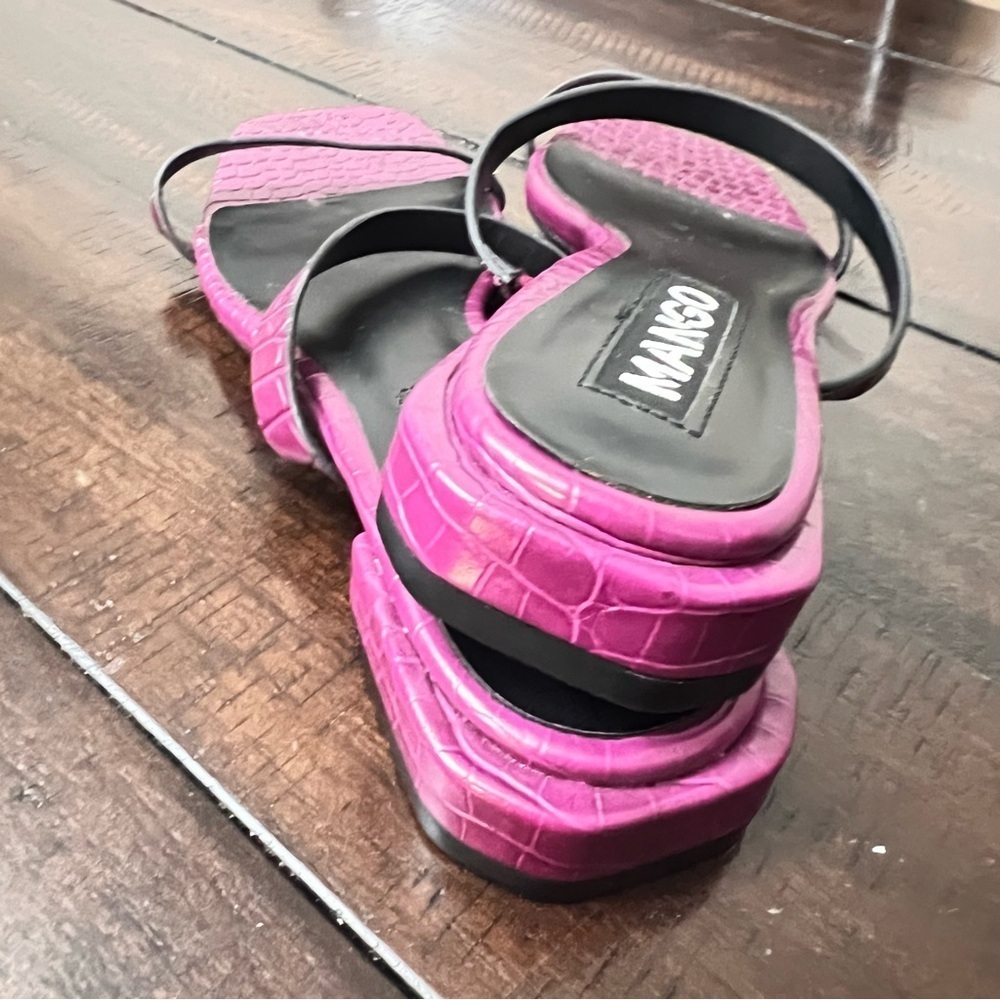 Mango Women's Pink Strappy Sandals - Picture 4 of 4